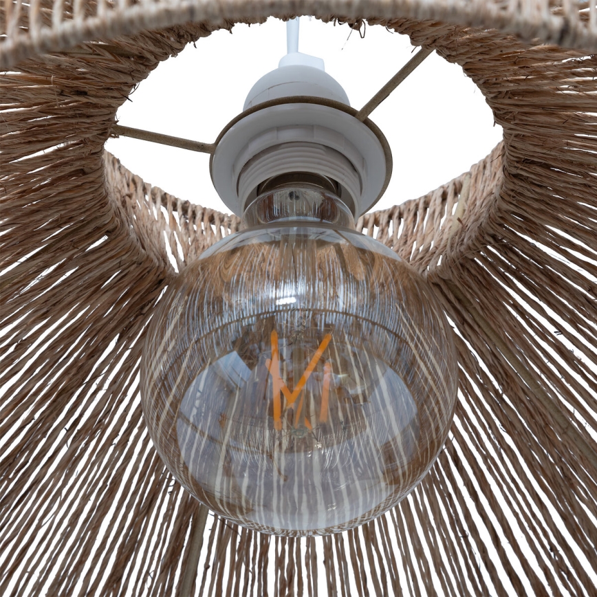 Atmosphera - Hängeleuchte ZELIA 1xE27/40W/230V Jute