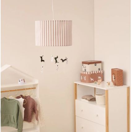 Atmosphera - Kinder-Pendelleuchte mit Kabel SCOTT 1xE27/40W/230V, Hundemotiv