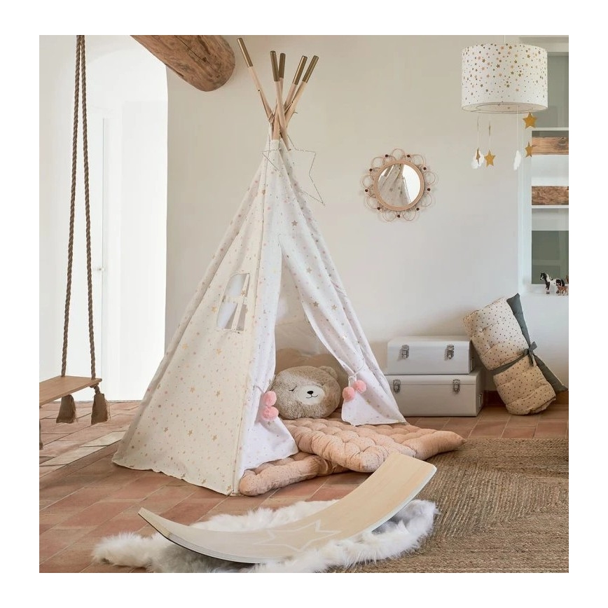 Atmosphera - Kinder-Wandspiegel CAMPAIN Ø 38 cm Rattan