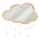 Atmosphera - Kinder-Wandspiegel CLOUD 40x36 cm Gummibaumholz