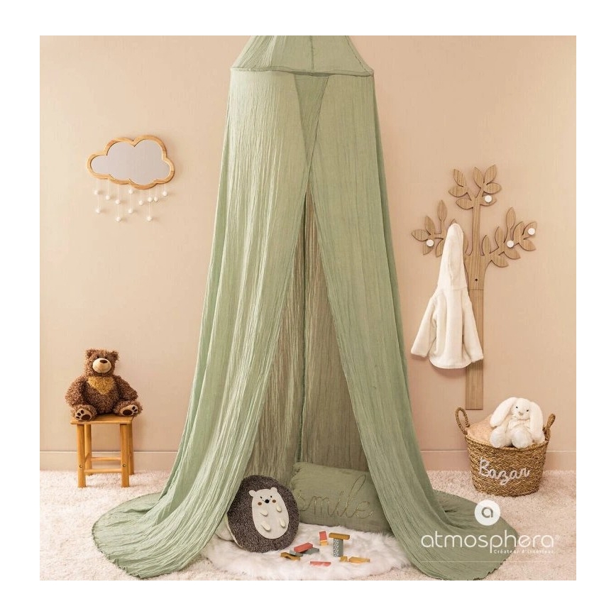 Atmosphera - Kinder-Wandspiegel CLOUD 40x36 cm Gummibaumholz