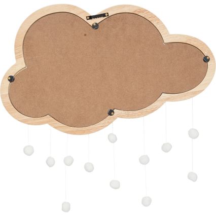 Atmosphera - Kinder-Wandspiegel CLOUD 40x36 cm Gummibaumholz