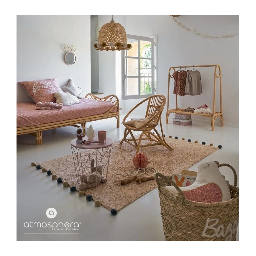 Atmosphera - Kinder-Wandspiegel RABBIT 37x24 cm Bambus