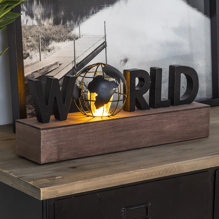 Atmosphera - LED-Dekoration WORLD LED/2xAAA