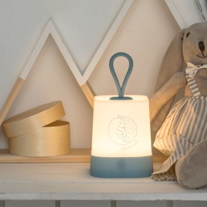 Atmosphera - Wiederaufladbares LED-Touch-Kinder-Nachtlicht RABBIT LED/3,7V 1200 mAh blau