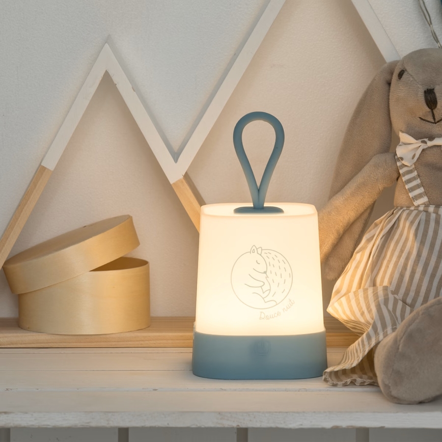 Atmosphera - Wiederaufladbares LED-Touch-Kinder-Nachtlicht RABBIT LED/3,7V 1200 mAh blau