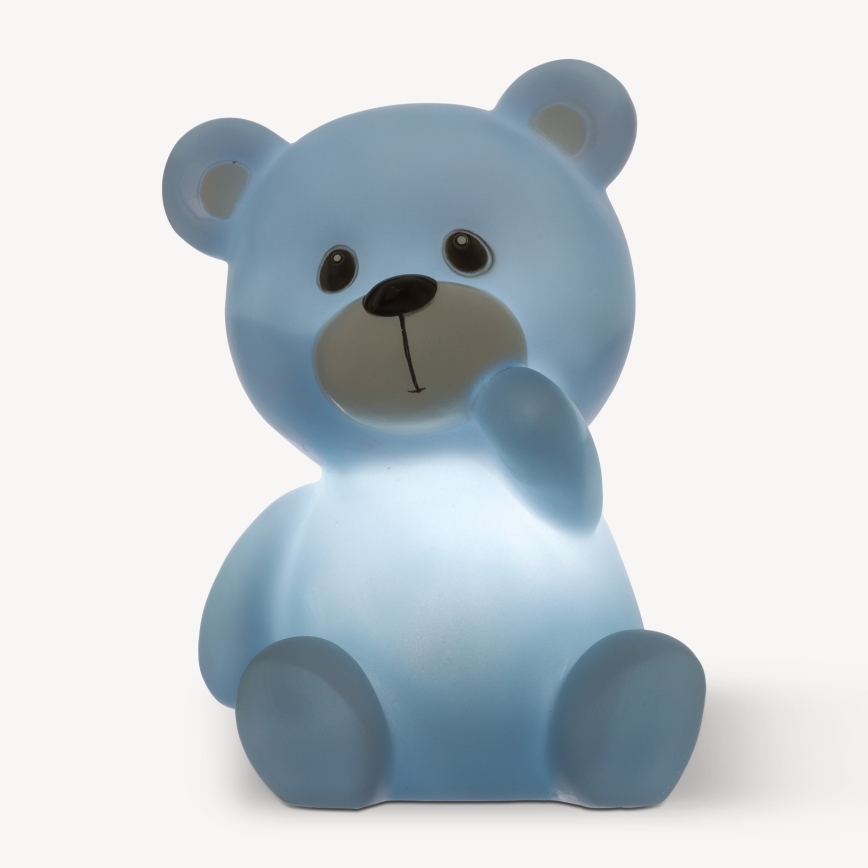 Atmosphera - LED Kinder-Nachtlicht TEDDY LED/3xLR44 blau
