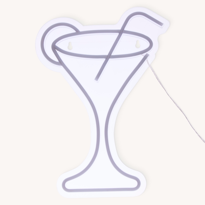 Atmosphera - LED-Neon-Wanddekoration COCTAIL LED/5V