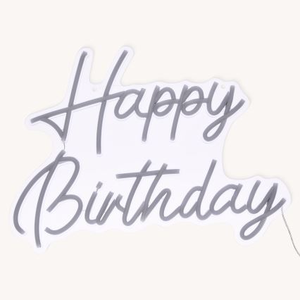 Atmosphera - LED-Neon-Wanddekoration HAPPY BIRTHDAY LED/5V
