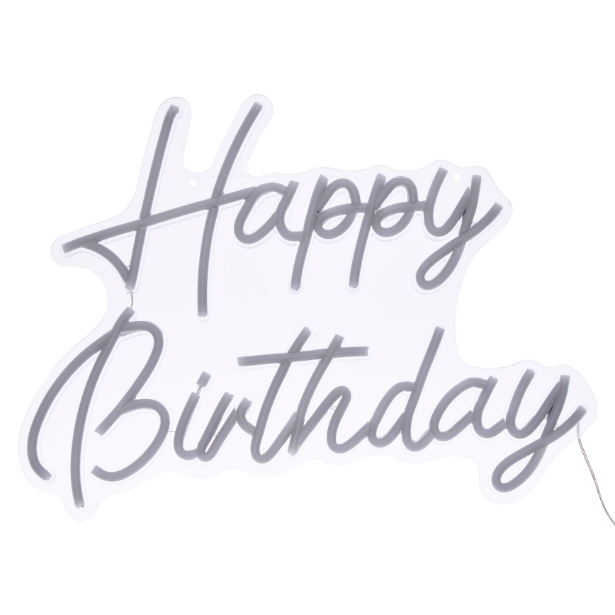 Atmosphera - LED-Neon-Wanddekoration HAPPY BIRTHDAY LED/5V
