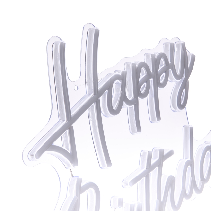 Atmosphera - LED-Neon-Wanddekoration HAPPY BIRTHDAY LED/5V