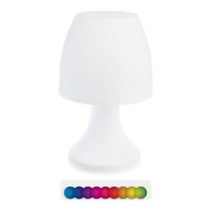 Atmosphera - LED RGB Außen-Tischlampe DOKK LED/3xAAA 19,5 cm IP44
