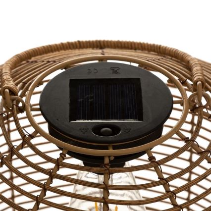 Atmosphera - LED-Solarleuchte CUBA LED/1,2V IP44 Rattan