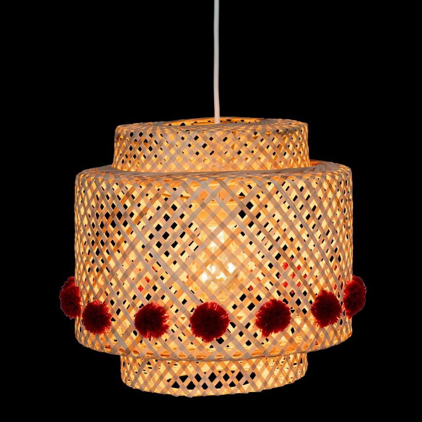 Atmosphera - Pendelleuchte mit Kabel LIBY 1xE27/25W/230V Bambus