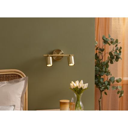 Atmosphera - Spotleuchte VICO 2xGU10/25W/230V goldfarben