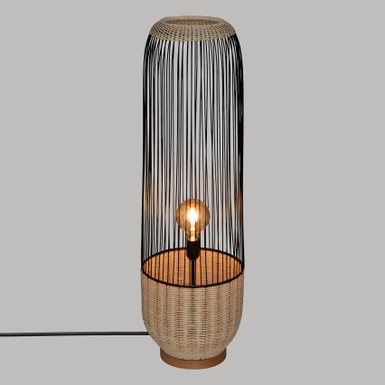 Atmosphera - Stehleuchte ANEA 1xE27/40W/230V Rattan/Buche