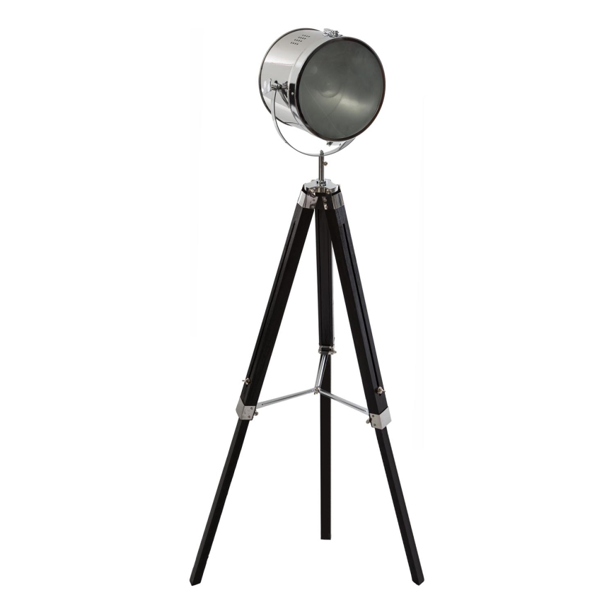 Atmosphera - Stehleuchte EBOR 1xE27/25W/230V Kiefer/glänzendes Chrom