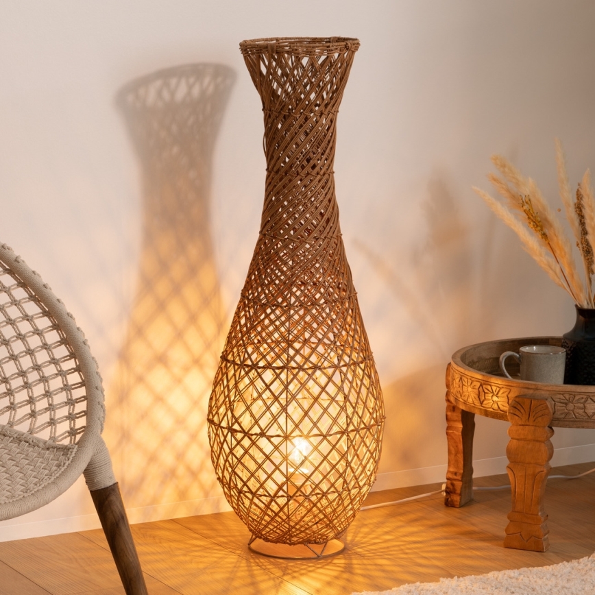 Atmosphera - Stehleuchte ELOISE 1xE27/40W/230V Rattan