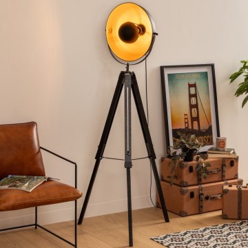 Atmosphera - Stehleuchte LAHTI 1xE27/25W/230V Paulownia