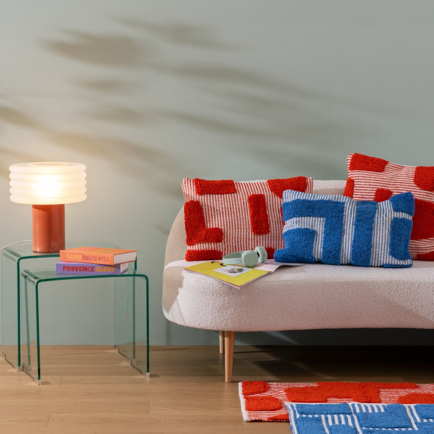 Atmosphera - Tischlampe ASTI 1xE27/60W/230V ziegelrot