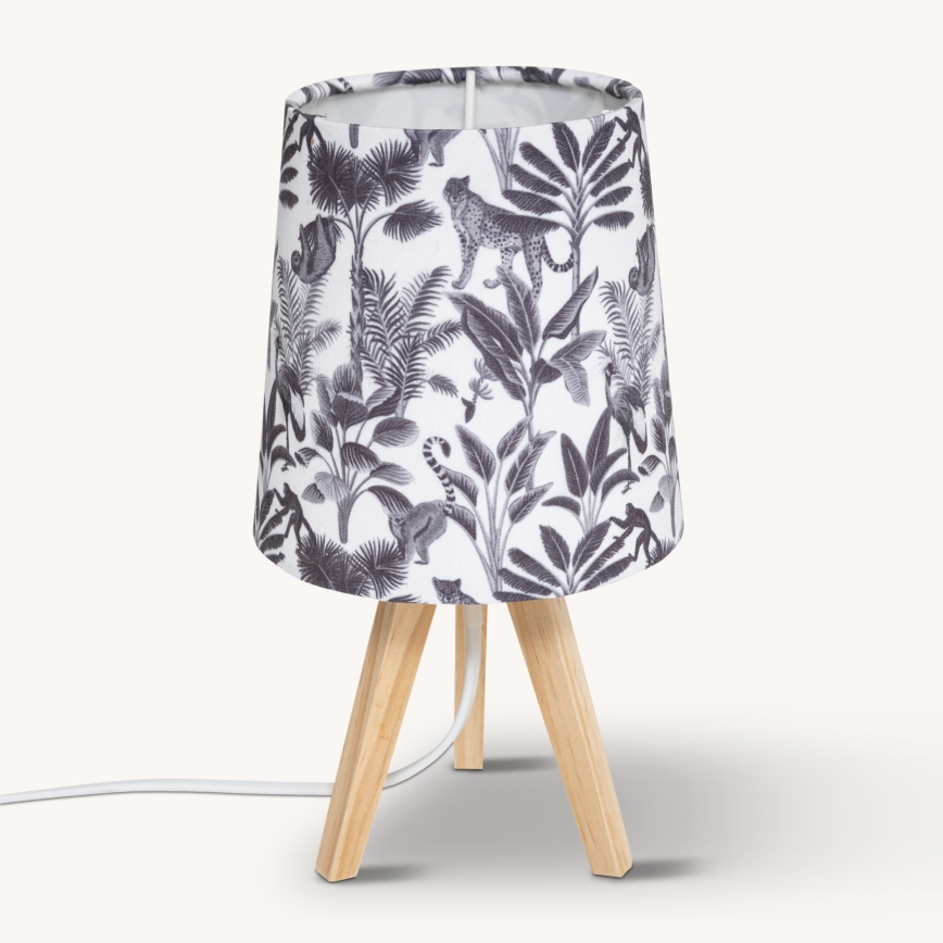 Atmosphera - Tischlampe JUNGLE 1xE14/25W/230V Kiefer