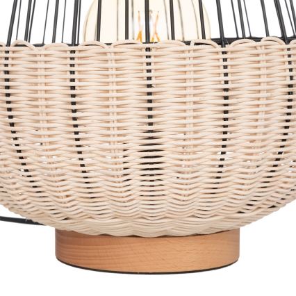 Atmosphera - Tischleuchte ANEA 1xE27/40W/230V Rattan