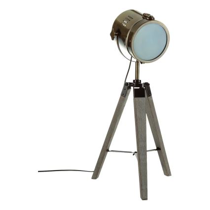 Atmosphera - Tischleuchte EBOR 1xE14/25W/230V Kiefer/Messing