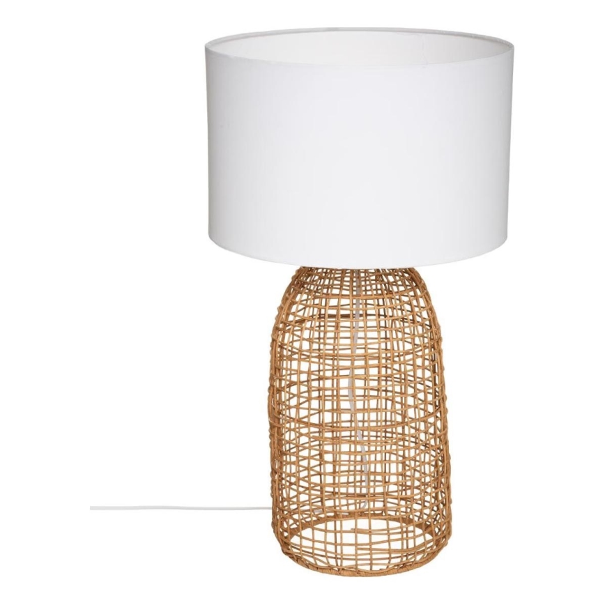 Atmosphera - Tischleuchte KARLA 1xE27/25W/230V Rattan