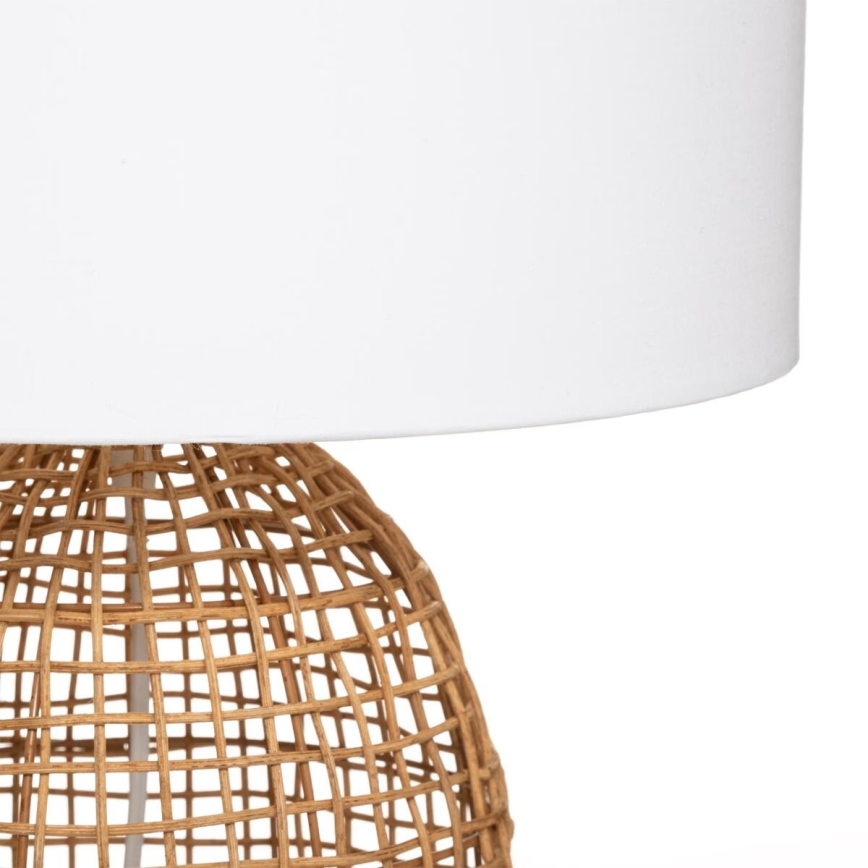 Atmosphera - Tischleuchte KARLA 1xE27/25W/230V Rattan