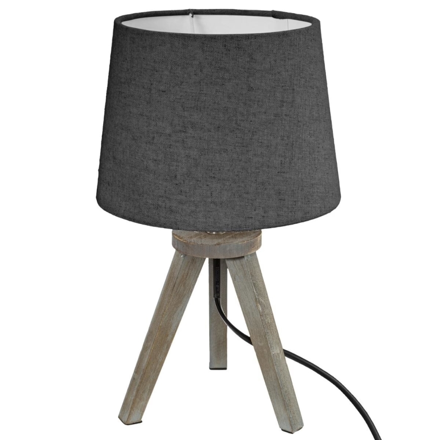Atmosphera - Tischleuchte MINI 1xE14/25W/230V Kiefer/grau