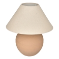 Atmosphera - Tischleuchte SEIYA 1xE27/60W/230V braun/beige
