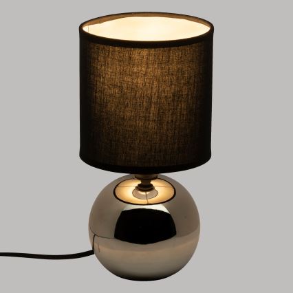 Atmosphera - Tischleuchte TIMÉO 1xE14/60W/230V glänzendes Chrom/schwarz
