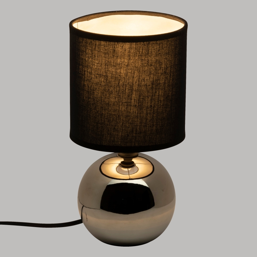 Atmosphera - Tischleuchte TIMÉO 1xE14/60W/230V glänzendes Chrom/schwarz