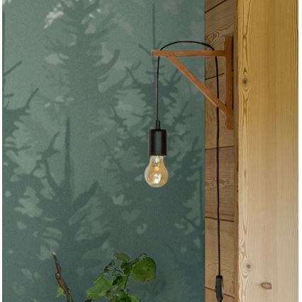 Atmosphera - Wandleuchte WILD 1xE27/25W/230V Kiefer