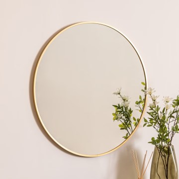 Atmosphera - Wandspiegel ALICE d 70 cm golden