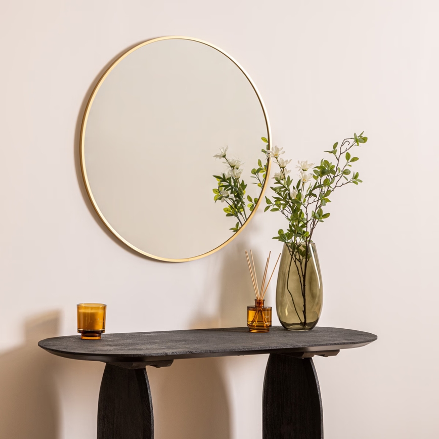 Atmosphera - Wandspiegel ALICE d 70 cm golden