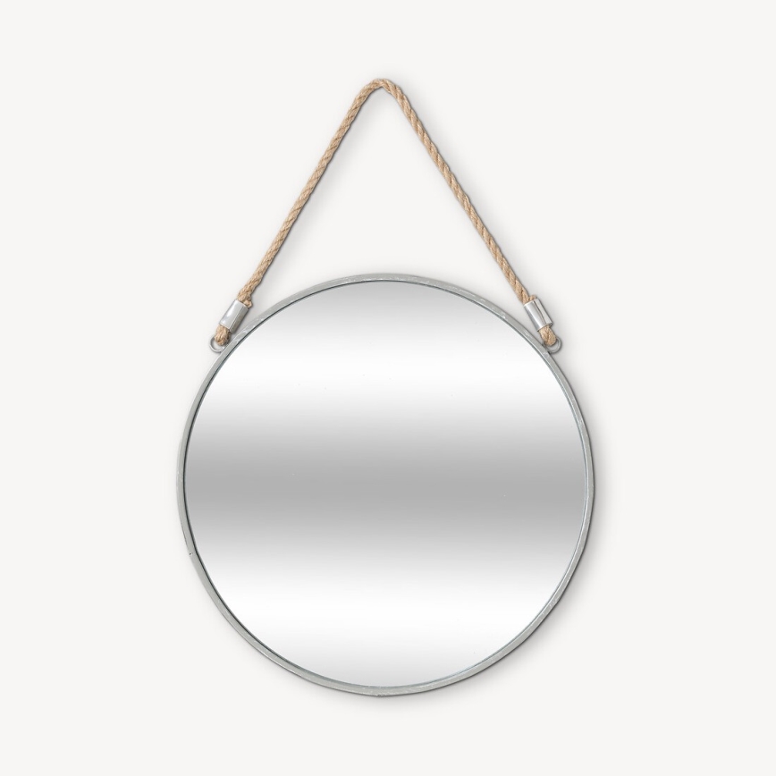 Atmosphera - Wandspiegel EDEN d 38 cm silbern