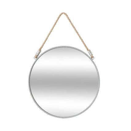 Atmosphera - Wandspiegel EDEN d 38 cm silbern
