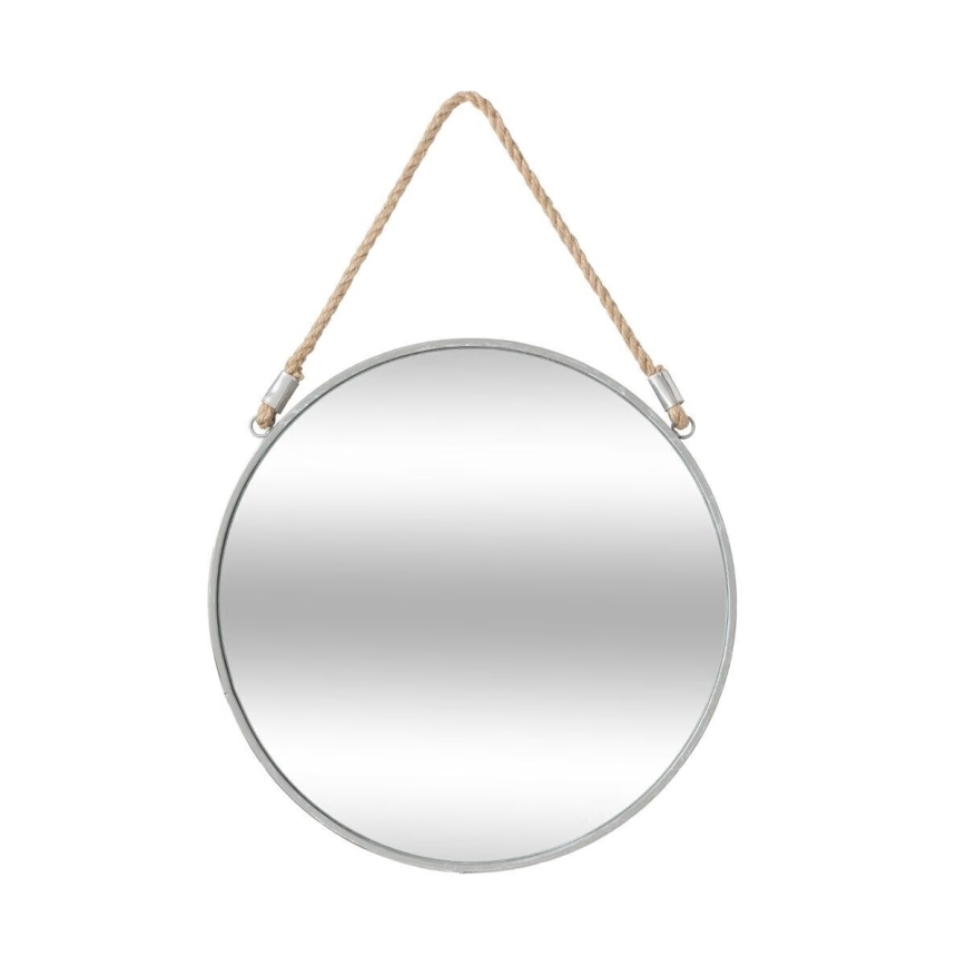 Atmosphera - Wandspiegel EDEN d 38 cm silbern
