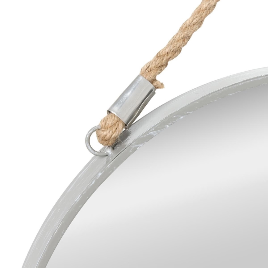 Atmosphera - Wandspiegel EDEN d 38 cm silbern