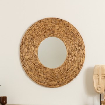 Atmosphera - Wandspiegel LORENA d 75 cm Wasserhyazinthe