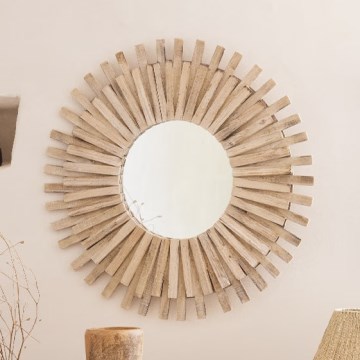 Atmosphera - Wandspiegel MANON d 88 cm Tanne