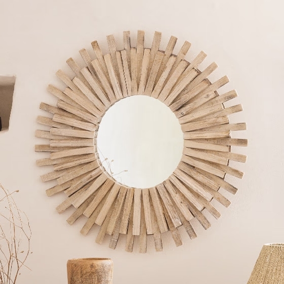 Atmosphera - Wandspiegel MANON d 88 cm Tanne