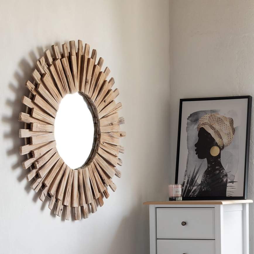Atmosphera - Wandspiegel MANON d 88 cm Tanne