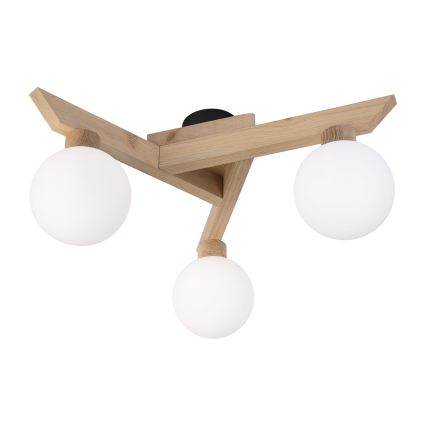 Aufbau-Deckenleuchte ANTONIO 3xG9/5W/230V Eiche/Weiß