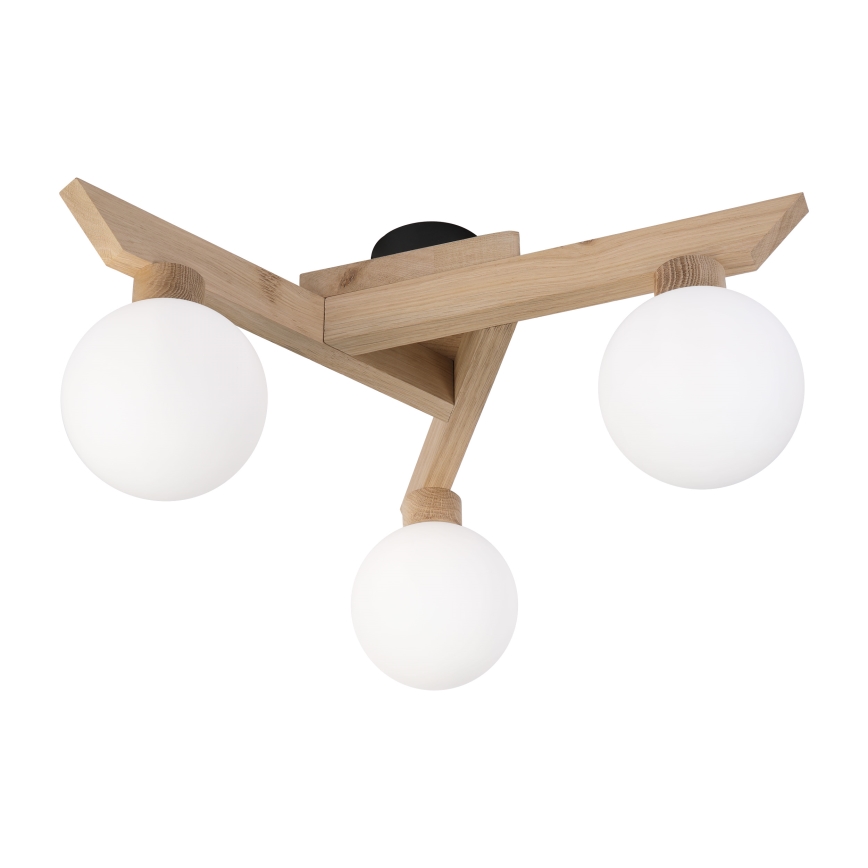 Aufbau-Deckenleuchte ANTONIO 3xG9/5W/230V Eiche/Weiß