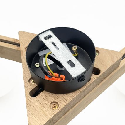 Aufbau-Deckenleuchte ANTONIO 3xG9/5W/230V Eiche/Weiß