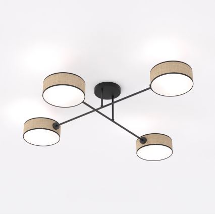 Aufbau-Deckenleuchte MAGA 4xE14/10W/230V beige