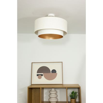 Aufbau-Deckenleuchte NATIA 1x E27/60W/230V, Ø 45 cm, weiß