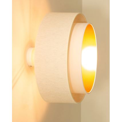 Aufbau-Deckenleuchte NATIA 1x E27/60W/230V, Ø 45 cm, weiß